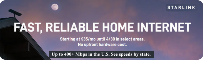 Up to 400+ Mbps in the U.S. See speeds by state.